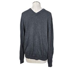 Johnston & Murphy Gray V Neck Sweater M